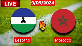 Lesotho Vs Morocco  CAF Africa Cup Live Match Score [upl. by Cirri]