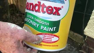 Sandtex Ultra Smooth Masonry Paint Cornish Cream  Review [upl. by Clarie]