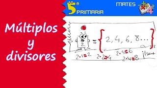 Múltiplos y divisores Mate 5º Primaria Tema 13 [upl. by Schonfeld43]