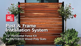 Outdeco USA 72 inch Horizontal Fence Kit Installation [upl. by Elaynad387]