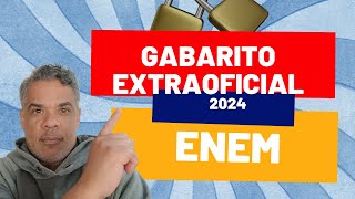 Gabarito Extra Oficial ENEM 2024 enem2024 enem [upl. by Tchao]