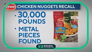 Tyson recalls nearly 30000 pounds of dinosaur chicken nuggets [upl. by Esereht297]