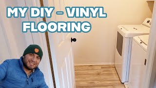 I Install Vinyl Plank Flooring in the Laundry Room [upl. by Aan]