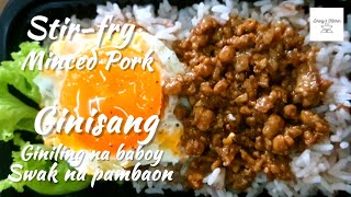 Minced Pork Recipe  Delicious ground pork recipe Giniling Recipe  Stirfry Minced Pork Recipe [upl. by Animsay]