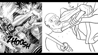 TAKEZO VS SAMURAI VAGABOND SKETCH STORYBOARD [upl. by Maharg]