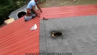 HOW TO MEASURE AND INSTALL MULTI RIB OR ARMOUR RIB METAL ROOFING PART 2 [upl. by Nygem878]