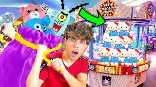 BIGGEST 100 Claw Machine Haul Ever at Cedar Point  Can We Profit [upl. by Enale]