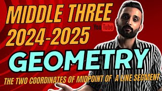 middle 3 the two coordinates of midpoint of a line segment geometry 2025  first term [upl. by Yntrok]