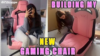 BUILDING MY NEW GT OMEGA ZEPHYR Series Gaming Chair  gtomega ad [upl. by Ursa595]