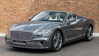 2019 Bentley Continental GT Convertible  Granite Metallic  Walkaround Interior amp Exhaust Sound [upl. by Airotkiv]