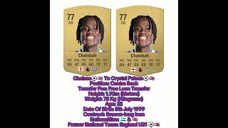 Trevoh Chalobah🚨🏴󠁧󠁢󠁥󠁮󠁧󠁿 Chelsea To Crystal Palace footballlatestnews shorts2024latestfifaepl [upl. by Rana296]