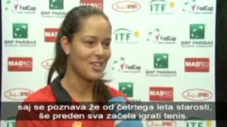 Ana Ivanovic talks about Novak Djokovic [upl. by Drofnas]