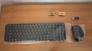 Logitech MK215 Wireless Keyboard Mouse combo  unboxing amp review  testing it on Windows and MacBook [upl. by Guillema]