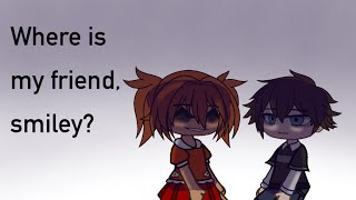 Where is my friend smiley  FNAF  cc and pigtail girl   Gacha club [upl. by Xenos]