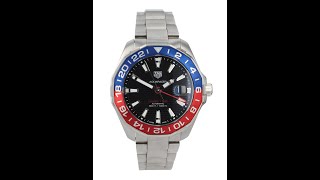 Tag Heuer Aquaracer GMT Pre Owned Watch Ref WAY201F [upl. by Arym]