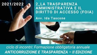 La trasparenza amministrativa e il diritto di accesso FOIA  II edizione [upl. by Nagad]