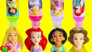 Disney Princess Magic Bath Time Soap LEARN Colors with Happy Places and Surprises [upl. by Assital]