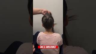 Voluminous pony tail shortvideo hairstyle style hair youtubeshorts tutorial trending [upl. by Eceirahs]