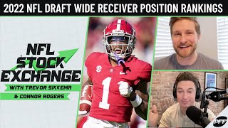 Wide Receiver Position Rankings for the 2022 NFL Draft  NFL Stock Exchange  PFF [upl. by Akirderf]