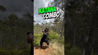 4 Way Cut 🥷🏽 KATANA COMBO tutorial sword anime fightscene [upl. by Annasiul154]