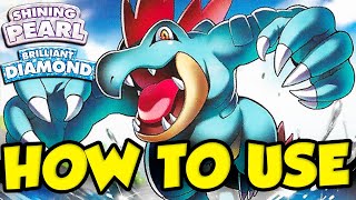 FERALIGATR SWEEPS EASY How To Use Feraligatr  Pokemon BDSP Feraligatr Moveset [upl. by Mallis675]