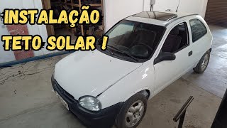 Gm Corsa GSI  Instalação do Teto Solar [upl. by Alarise]