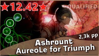 RANKED new Highest Star Rating map in Osu Ashrount  AureoLe for Triumph FINAL [upl. by Ydennek]