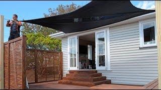 How to Install Shade Sails  Mitre 10 Easy As DIY [upl. by Ferguson]