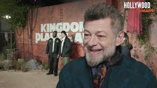 Andy Serkis Spills Secrets on Kingdom of the Planet of the Apes World Premiere [upl. by Yelsnia]