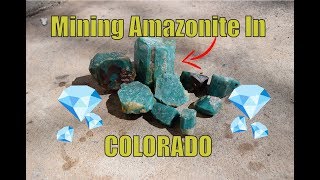 Mining Amazonite In Colorado 1 Day Workout [upl. by Gladdie130]