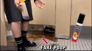 Fake Poop Prank In Public Bathrooms [upl. by Namzed]