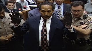 OJ Simpson Infamously Trying On Gloves At Trial [upl. by Cirted932]