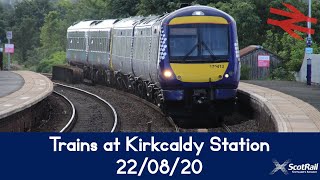 Trains at Kirkcaldy Station 220820 [upl. by Clair]