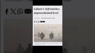 Pollution in Pakistan Highest AQI pollution pakistan lahore ytshorts shorts youtube world [upl. by Bettine]