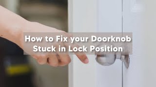 Fix a Door Knob Push Button Stuck in a Locked Position  Tagalog [upl. by Georges410]