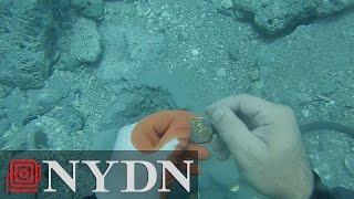 Diver finds 1 Million in coins off Florida coast [upl. by Nahtannoj740]