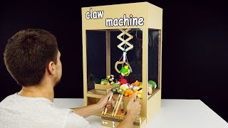 How to Make Hydraulic Powered Claw Machine from Cardboard [upl. by Ackley]