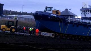 Launch of the MV Selkie [upl. by Nnaik]