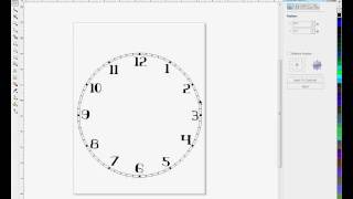 Creating Clock Faces in Corel Draw  Method 2 [upl. by Anyk101]