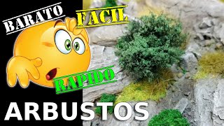 Ep 43TUTORIAL ¡¡HACER ARBUSTOS Y MATORRALES ES FÁCIL MAKING BUSHES IS EASY [upl. by Ayoras]