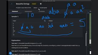 Beautiful Strings  BEAUTYSTR  Codechef STARTERS 111  Full Solution [upl. by Iana891]
