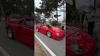 2024 Monterey Car Week  35mln FERRARI F40 line up  Tour d’Elegance [upl. by Mayhew411]