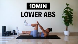 10 min LOWER ABS WORKOUT ➡ Lower Belly Fat Burn at Home 🔥 [upl. by Herzen111]