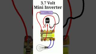 37 Volt Mini Inverter Circuit  shorts virar viralvideos electric [upl. by Rehpotisrhc]