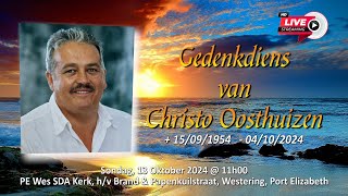 Gedenkdiens van Christo Oosthuizen [upl. by Aleakam]