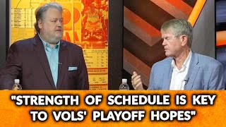 quotSTRENGTH OF SCHEDULE IS KEY TO VOLS PLAYOFF HOPESquot [upl. by Sera]