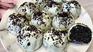 Oreo Truffles recipe No baking and only three ingredient dessert bites [upl. by Agbogla]