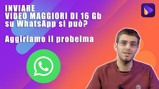 Inviare video WhatsApp più grandi di 16 Mb  Comprimere i video [upl. by Elletnuahs]