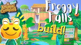 Cousteaus FROGGY FALLS ACNH build [upl. by Eneg45]