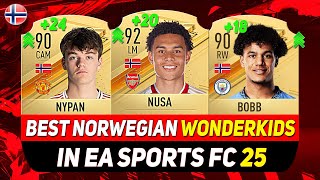 EA FC 25 WONDERKIDS 🇳🇴 ✸ BEST YOUNG NORWEGIAN TALENTS IN CAREER MODE ft NUSA NYPAN BOBBetc [upl. by Zacharia]